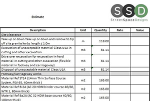 Bill of Quantities for Highway Works